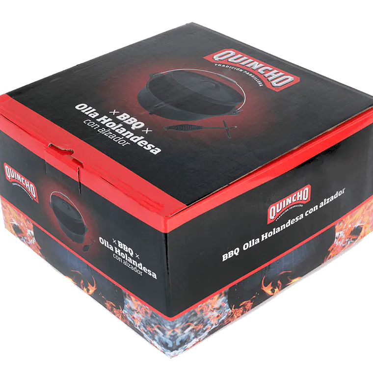 Olla Holandesa Hierro Fundido Premium Quincho Bbq 2