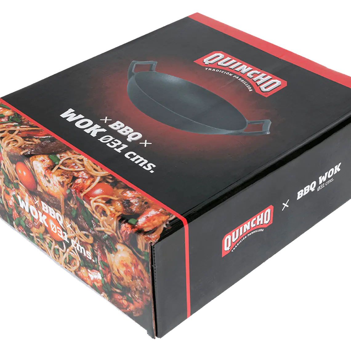 Wok Fierro Fundido Cocina Sarten Premium 31 Cm Quincho Bbq 2