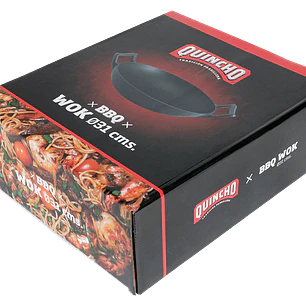 Wok Fierro Fundido Cocina Sarten Premium 31 Cm Quincho Bbq