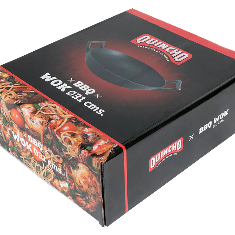 Wok Fierro Fundido Cocina Sarten Premium 31 Cm Quincho Bbq 2