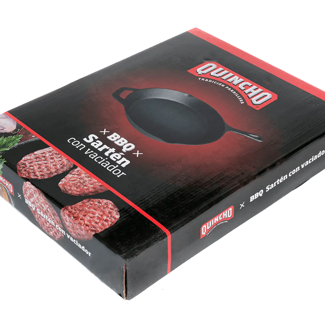 Sarten Fierro Fundido 30 Cm Con Vaciador Quincho Bbq 2