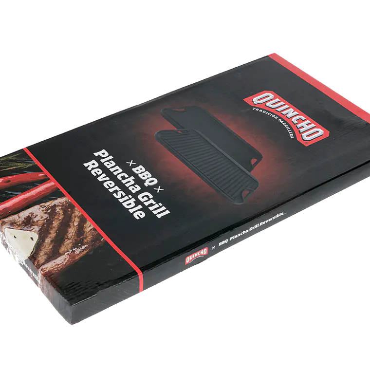 Plancha Grill Hierro Fundido Reversible Premium Quincho Bbq 2