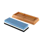 Piedra Afilar Cuchillos Base Madera Fácil Manejo Quincho Bbq - Miniatura 4