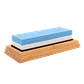 Piedra Afilar Cuchillos Base Madera Fácil Manejo Quincho Bbq - Miniatura 5