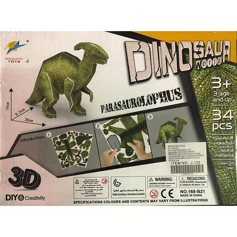 J135 PUZZLE 3D DINOSAURIO