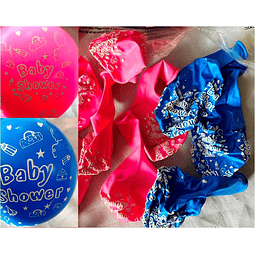 PT7787 GLOBOS X 25 BABY SHOWER