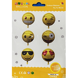 PT0010 GLOBO EMOJI X 6