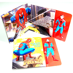 BK0092  SPIDERMAN (TAPA CON FIGURA DE GOMA CON RUIDO)