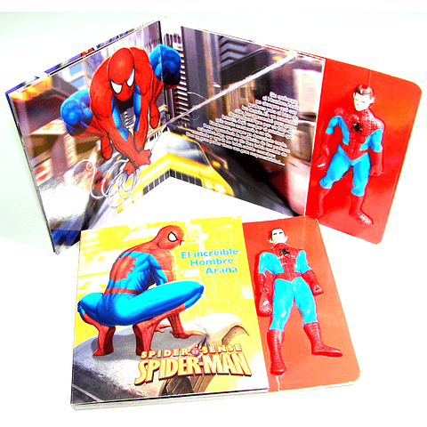 BK0092  SPIDERMAN (TAPA CON FIGURA DE GOMA CON RUIDO)