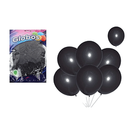 Globos Negro 30cm 25pcs