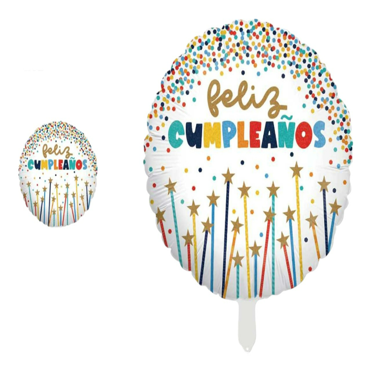 Set Globo Feliz Cumpleaños Negro Dorado Globos Diseños - Cotillón A