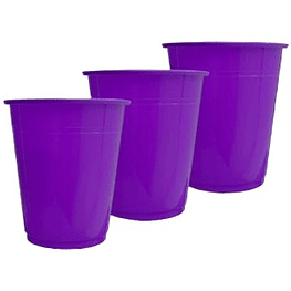 Vasos Plásticos 250ml 25pcs Morado