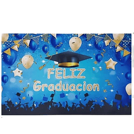 Fondo de Graduación Azul 125*80cm