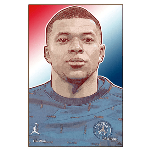 POSTERS - ASTROS DEL FUTBOL: Kylian Mbappé - PSG