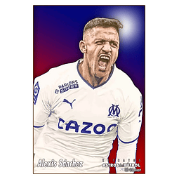POSTERS - ASTROS DEL FUTBOL: Alexis Sánchez - Marsella