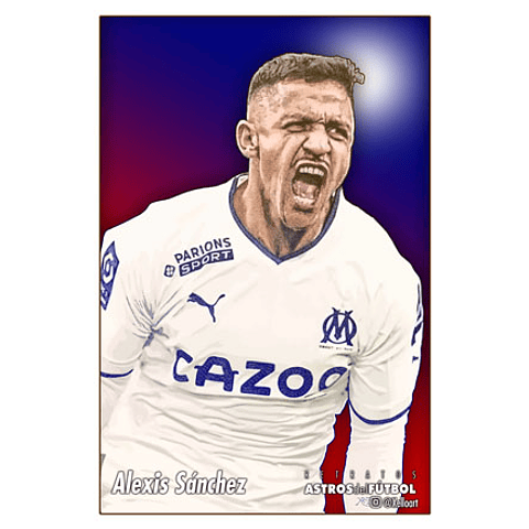 POSTERS - ASTROS DEL FUTBOL: Alexis Sánchez - Marsella