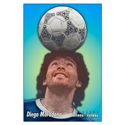 POSTERS - ASTROS DEL FUTBOL: Diego Maradona