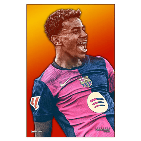 POSTERS - ASTROS DEL FUTBOL: Lamine Yamal