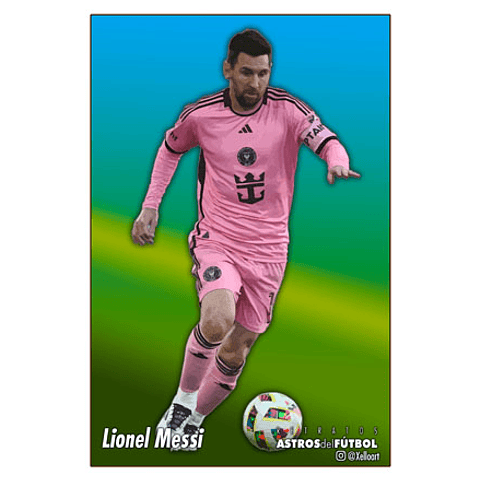 POSTERS - ASTROS DEL FUTBOL: Messi - Mia 2