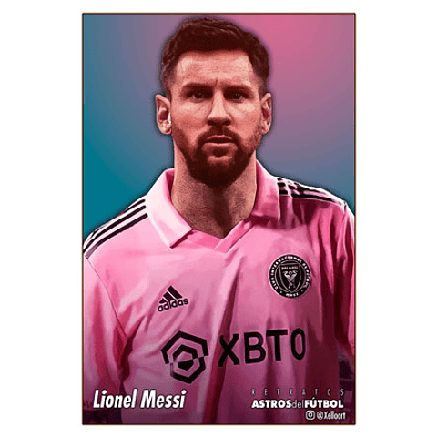 POSTERS - ASTROS DEL FUTBOL: Messi - Mia 1