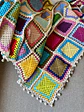 Fardo frazadas Mantas tejidas Crochet lana Pieceras cobertores - Miniatura 1