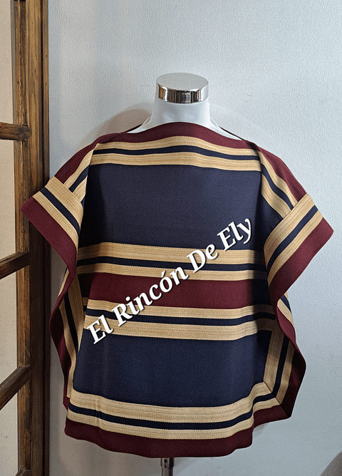 Manta de Huaso Adulto - 3 Hebras de Hilo Algodón