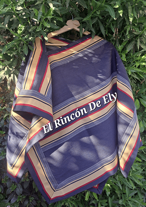 Manta de Huaso Adulto - 3 Hebras de Hilo Algodón