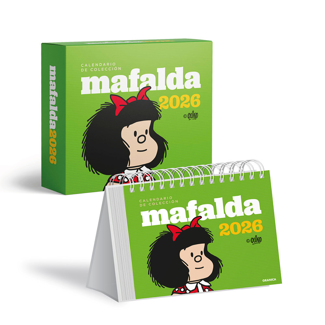 Mafalda 2026 Calendario Verde de colección 1
