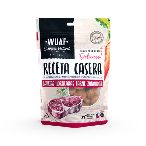 Snack Receta Casera Carne Zanahoria 100g