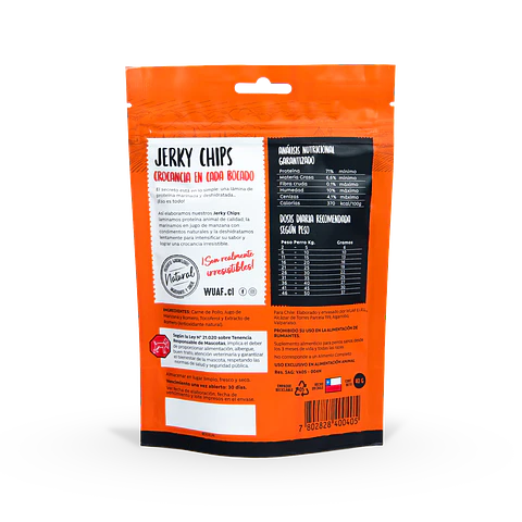 Snack Jerky Chips de Pollo 40g