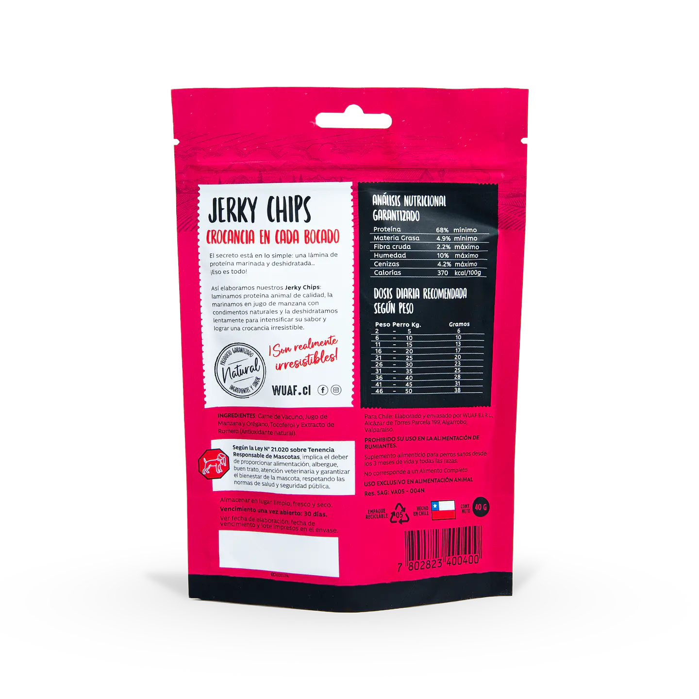 Snack Jerky Chips de Carne 40g 2