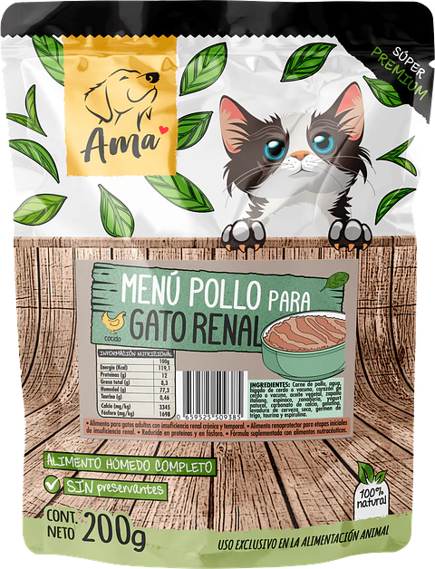 Sachet Gato - Menú Pollo Renal 200g