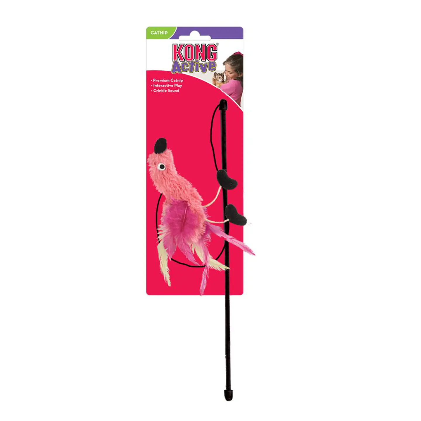 Kong Teaser Swizzle bird para gato  1