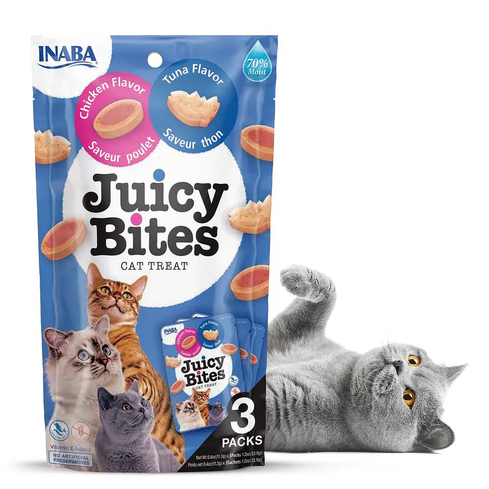 Juicy bites para gato sabor Atún/Pollo  1