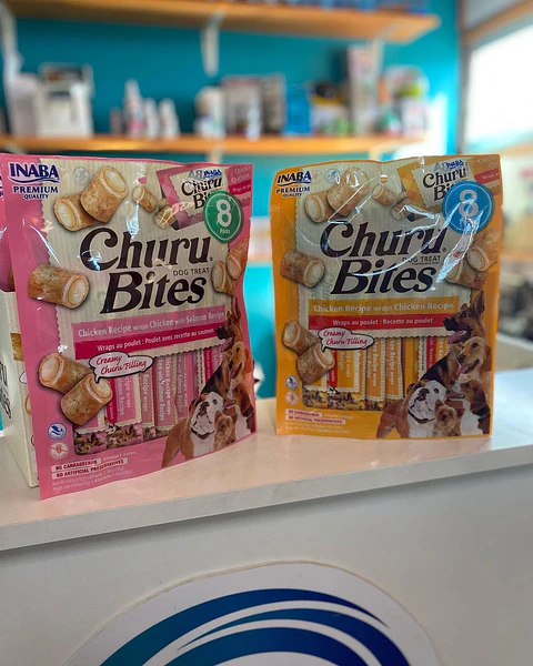 Churu bites dog 12g x 8 - Chicken/Salmon