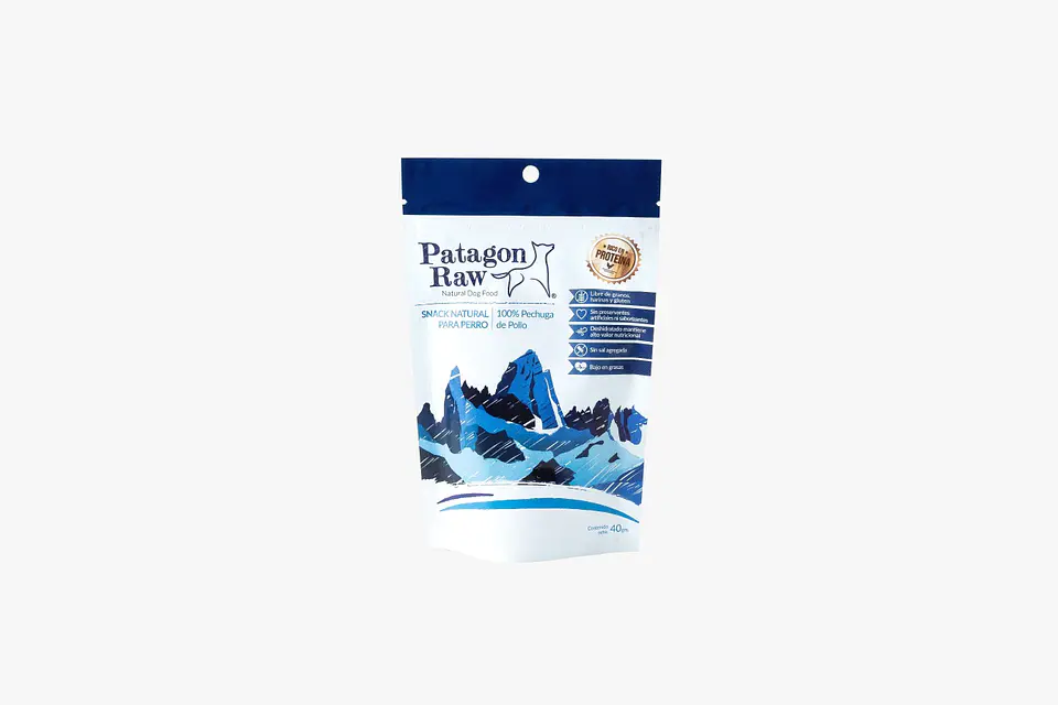 Snack para perro Patagon Raw de Pollo 40g 1