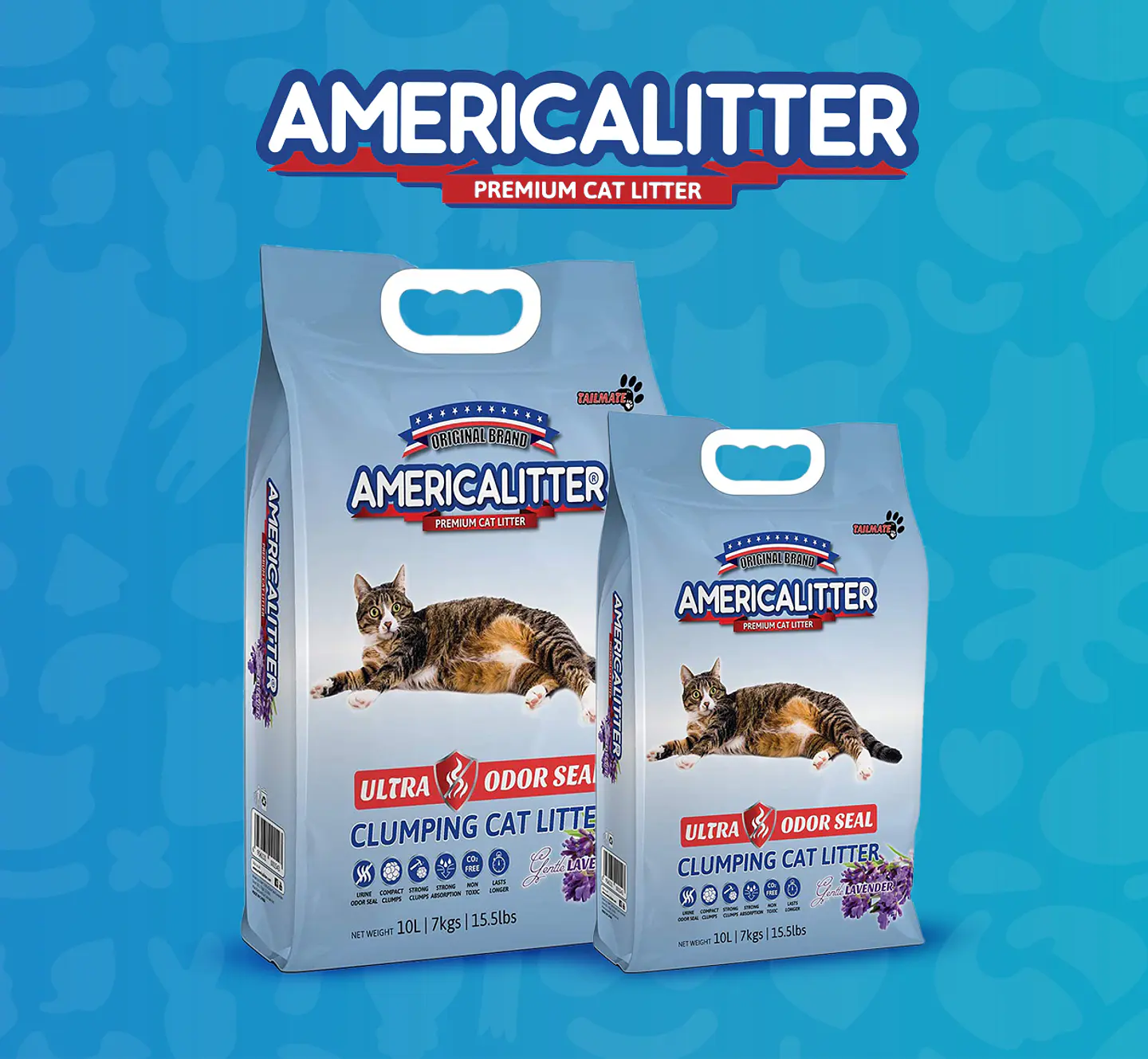 America Litter Arena Sanitaria Ultra Odorseal con Aroma Lavanda  1