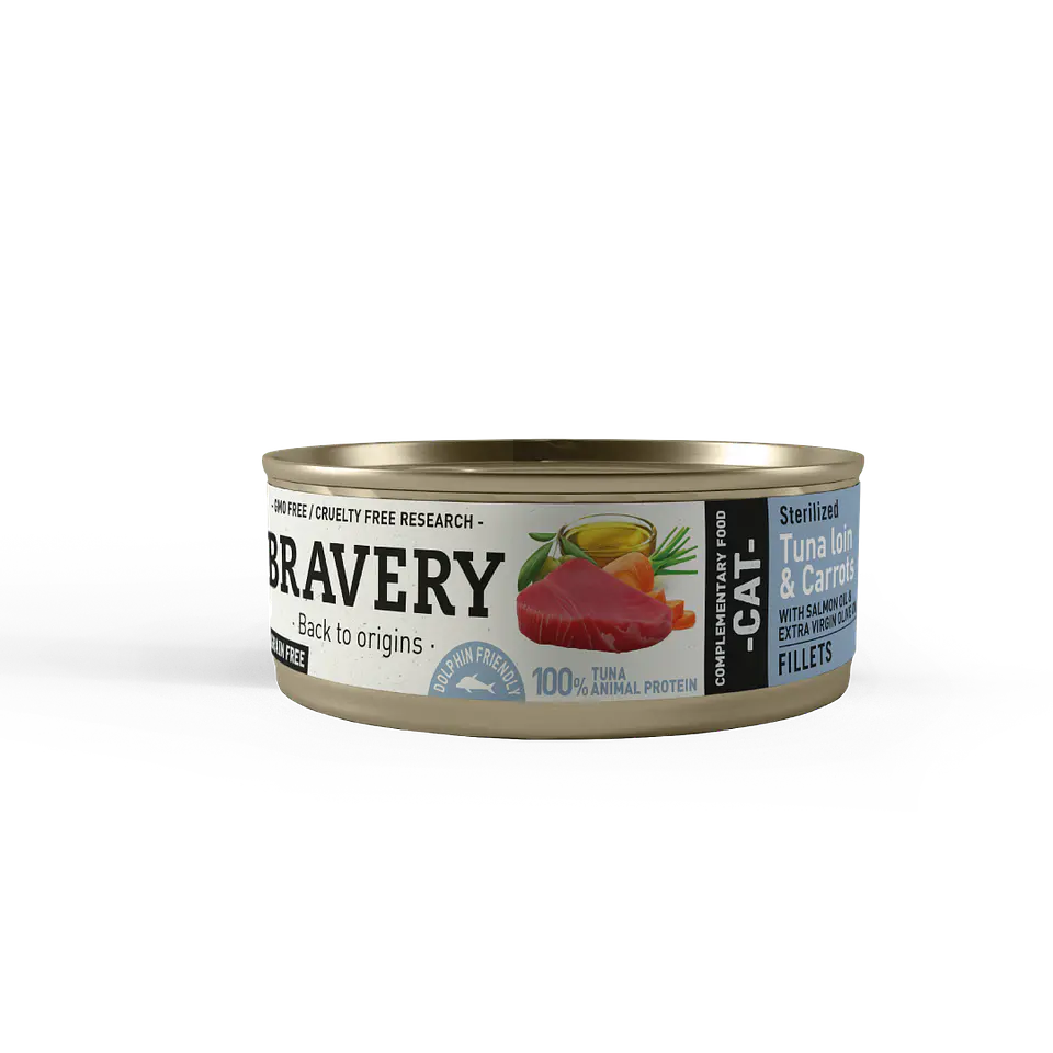 Bravery Tuna Loin and carrots Sterilized Cat Wet Food  1