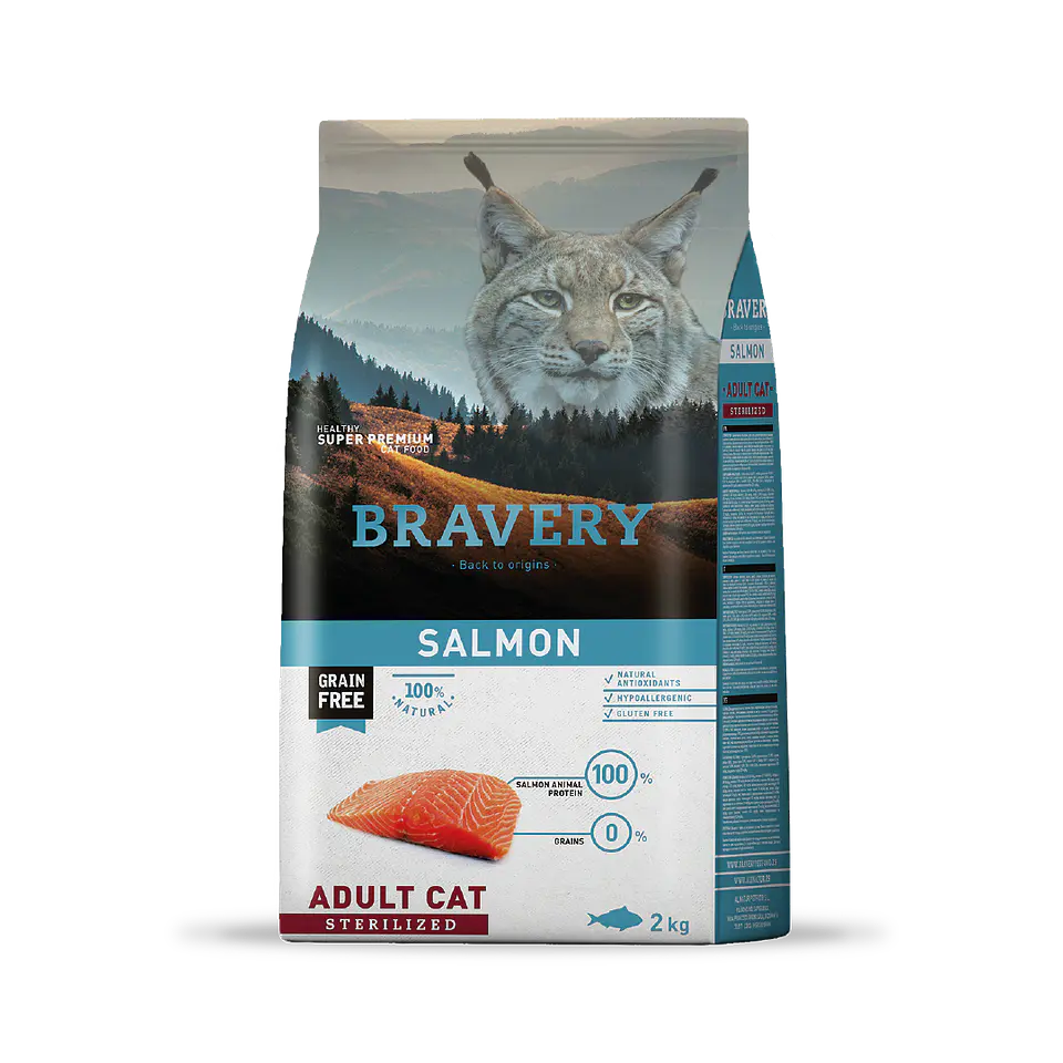 Bravery Salmon Adult Cat Sterilized 1
