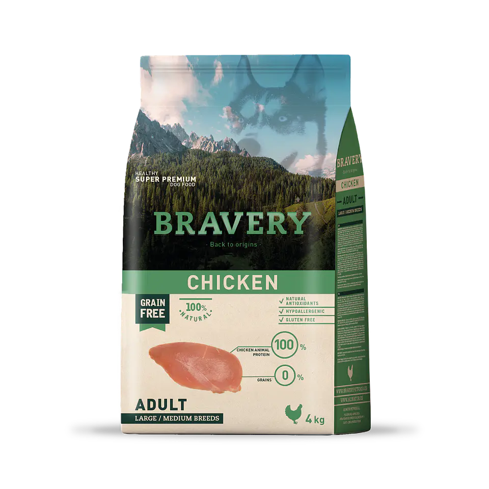 Bravery Chicken Adulto Medium/Large  1