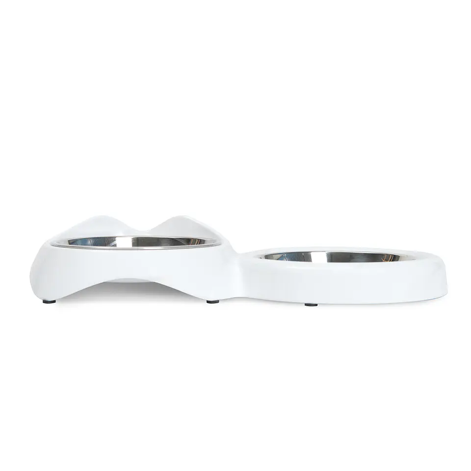 Catit Pixi comedero Doble de borde bajo 2