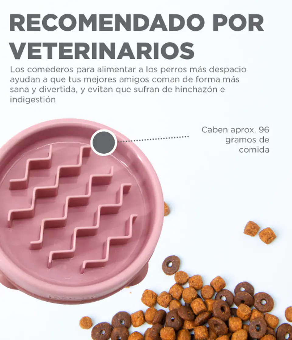 Outward Hound Comedero Lento rosado S 1