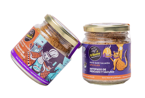 Tributo paté para Gato sabor Estofado de Pescado y Vacuno