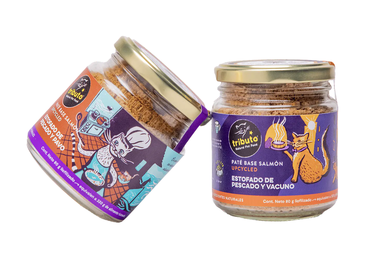 Tributo paté para Gato sabor Estofado de Pescado y Vacuno 1