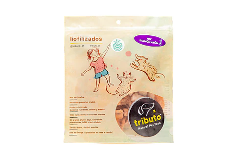Snack Tributo mix Salmón/Atún Liofilizado
