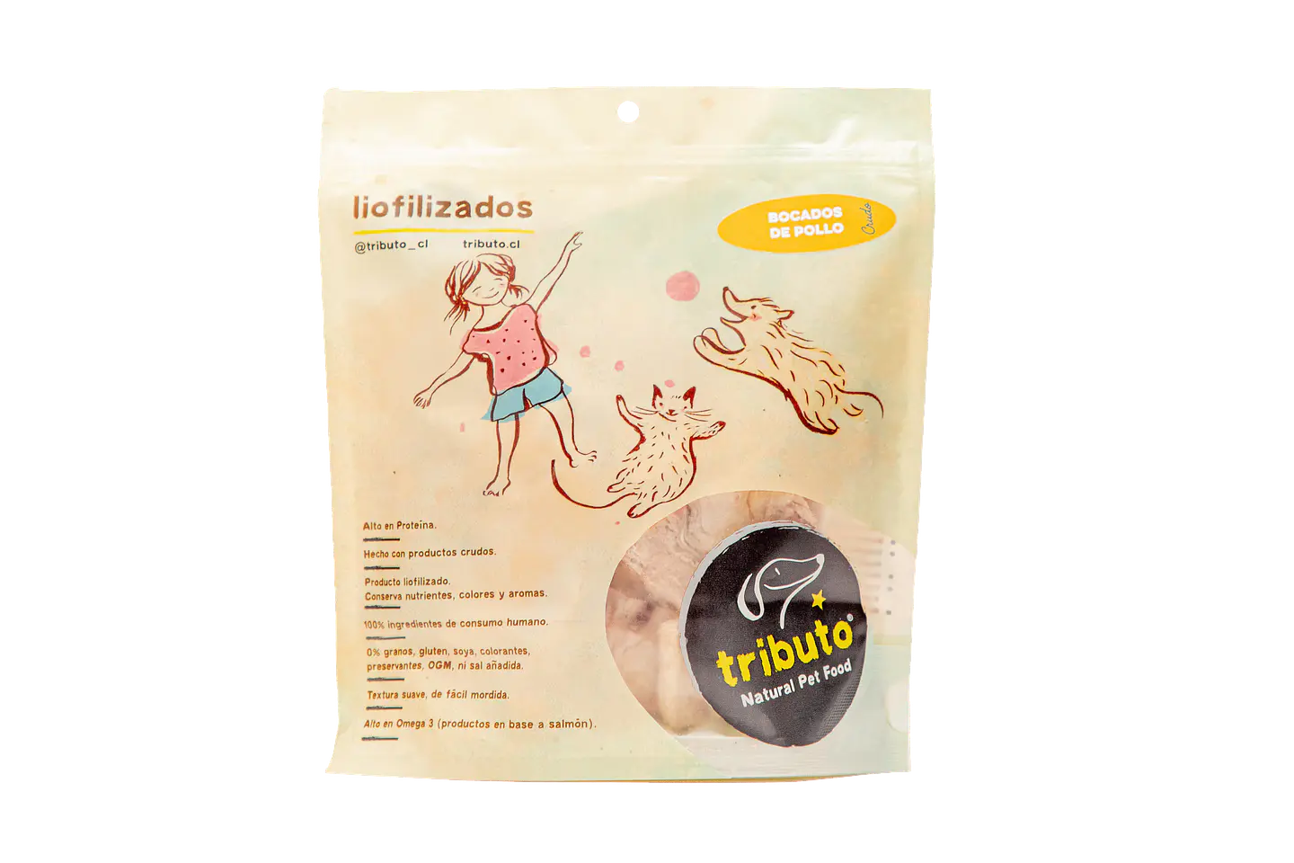 Snack Tributo Bocado de Pollo Liofilizado 1
