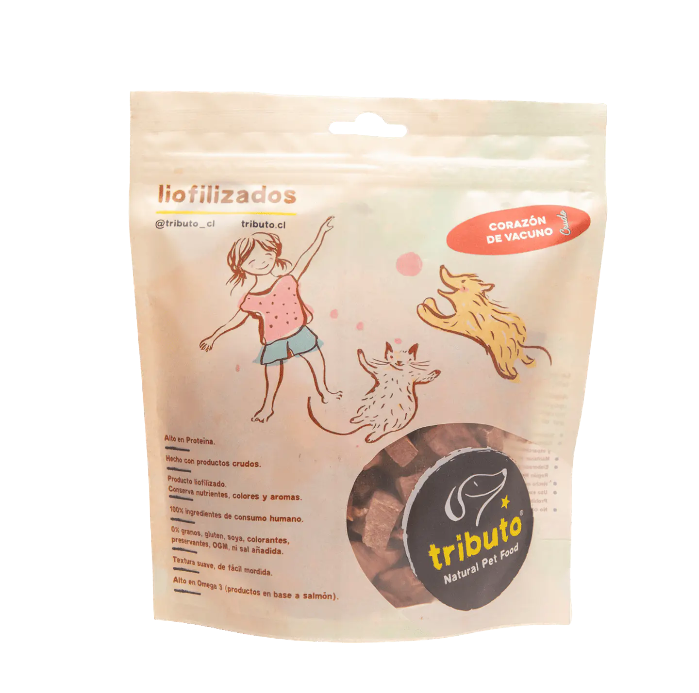 Snack Tributo Corazón de Vacuno liofilizado 1