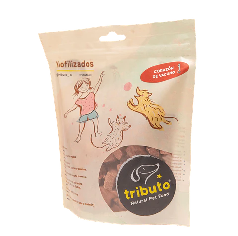Snack Tributo Corazón de Vacuno liofilizado