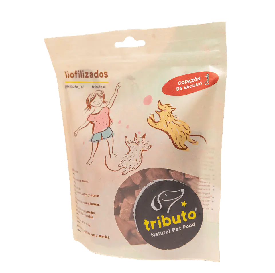 Snack Tributo Corazón de Vacuno liofilizado 2