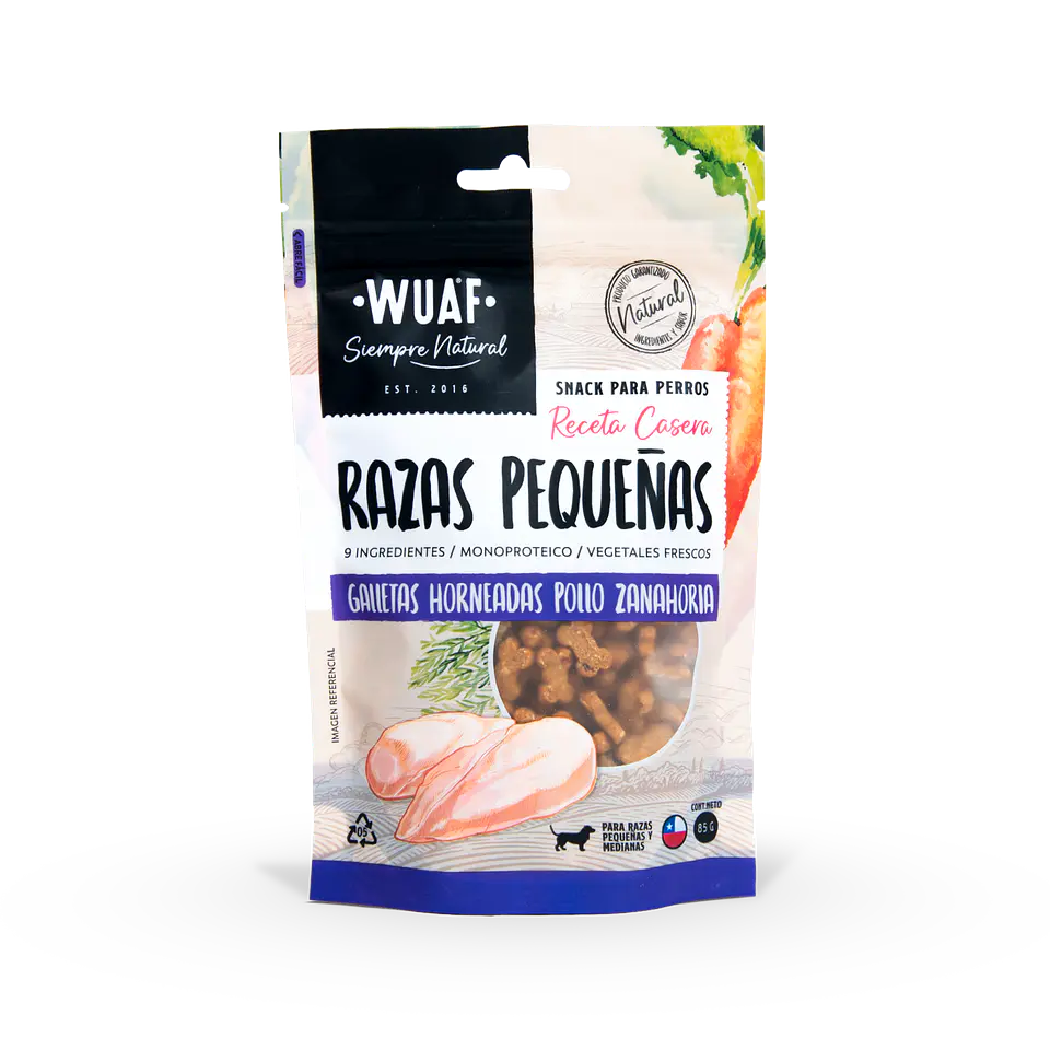 Wuaf Razas Pequeña sabor Pollo Zanahoria 1